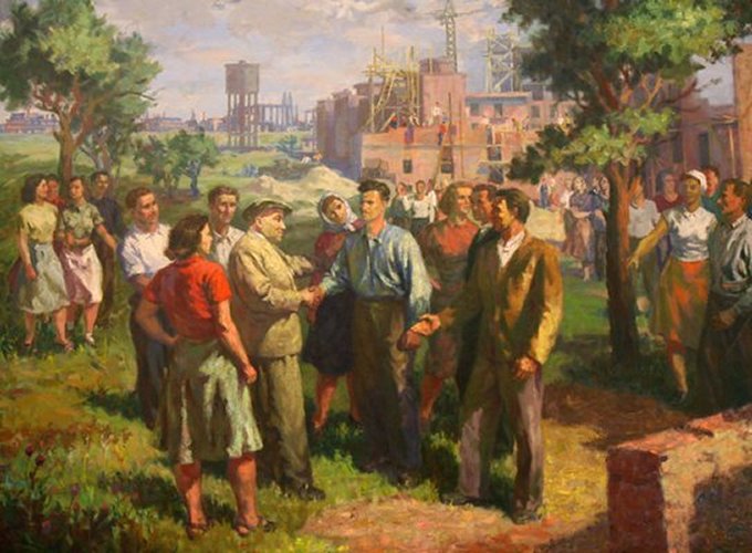 Bán Béla - Rákosi elvtárs Sztálinvárosban 1953