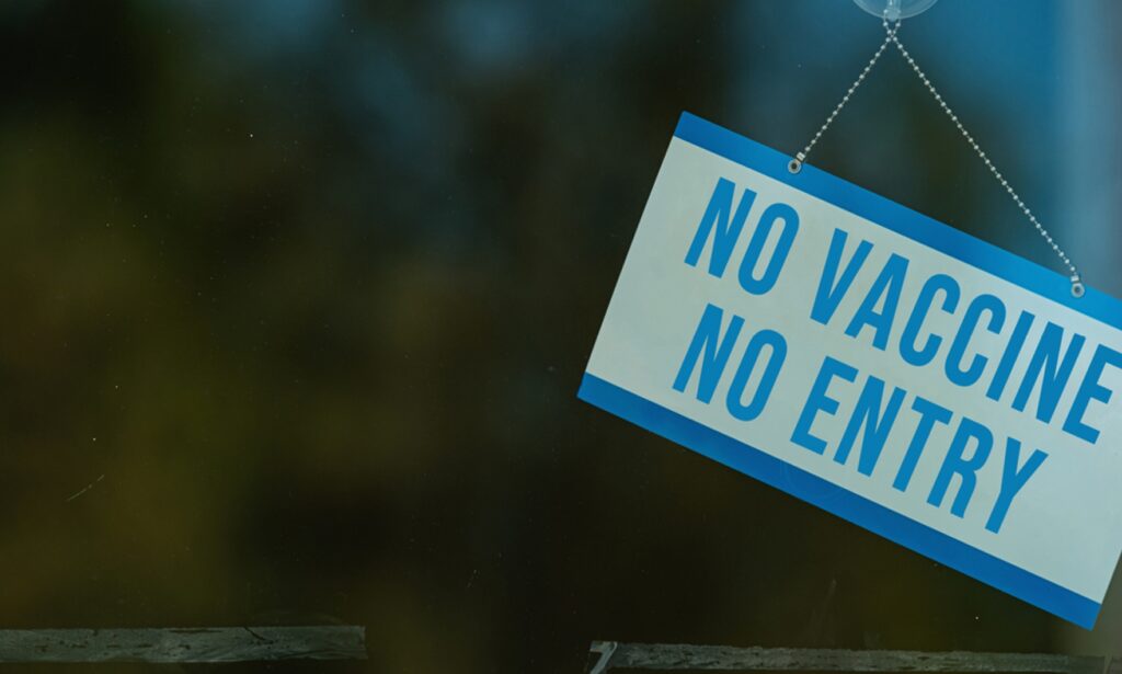 No vaccine No entry photo: publichealth.jhu.edu